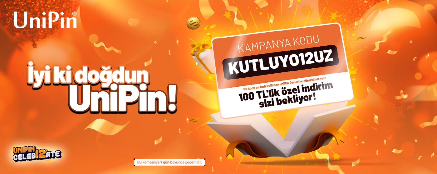 UniPin'in 12. Doğum Gününü İnanılmaz Fırsatlarla Kutlayın!